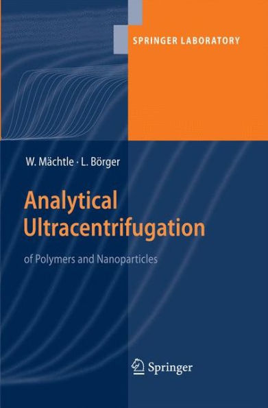 Analytical Ultracentrifugation of Polymers and Nanoparticles