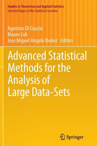 Advanced Statistical Methods for the Analysis of Large Data-Sets