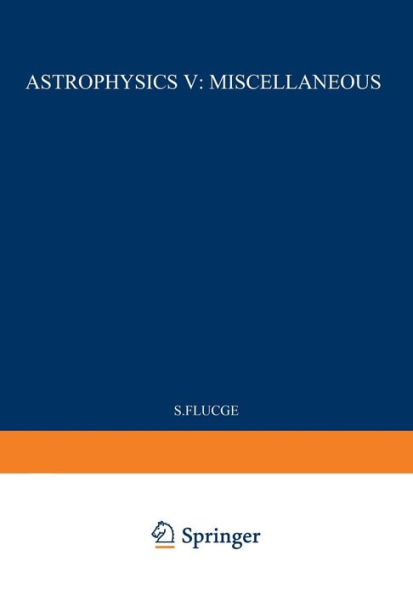 Astrophysics V: Miscellaneous / Astrophysik V: Verschiedenes