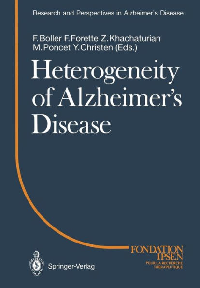 Heterogeneity of Alzheimer's Disease / Edition 1