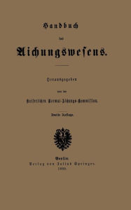 Title: Handbuch des Aichungswesens, Author: Springer Berlin Heidelberg