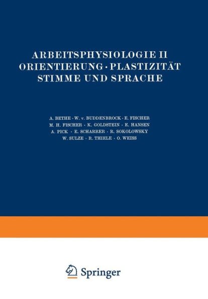 Arbeitsphysiologie II Orientierung ï¿½ Plastizitï¿½t Stimme und Sprache