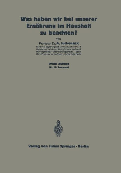 Was haben wir bei unserer Ernährung im Haushalt zu beachten?: 6. Heft