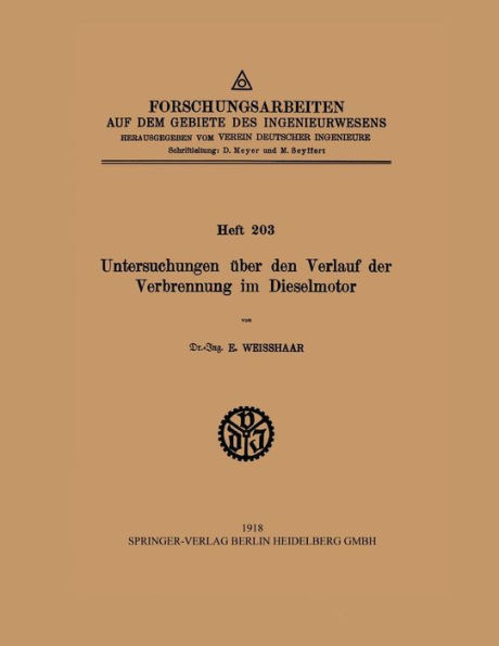 Untersuchungen ï¿½ber den Verlauf der Verbrennung im Dieselmotor