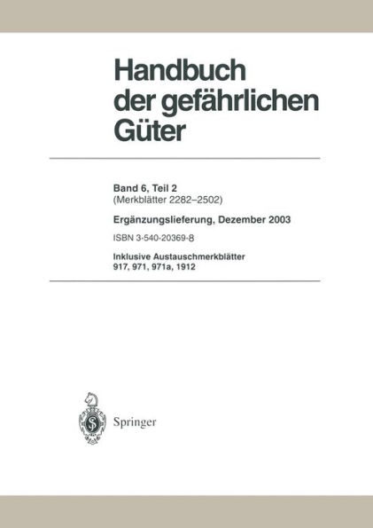 Handbuch der gefährlichen Güter