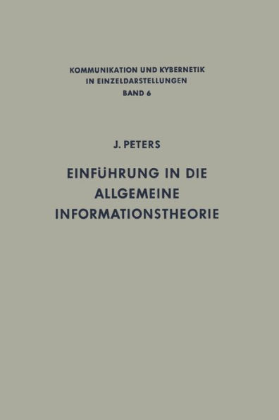 Einfï¿½hrung in die allgemeine Informationstheorie