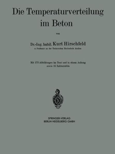 Die Temperaturverteilung im Beton