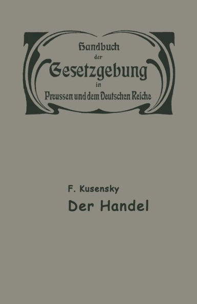 Handel und Gewerbe: Der Handel