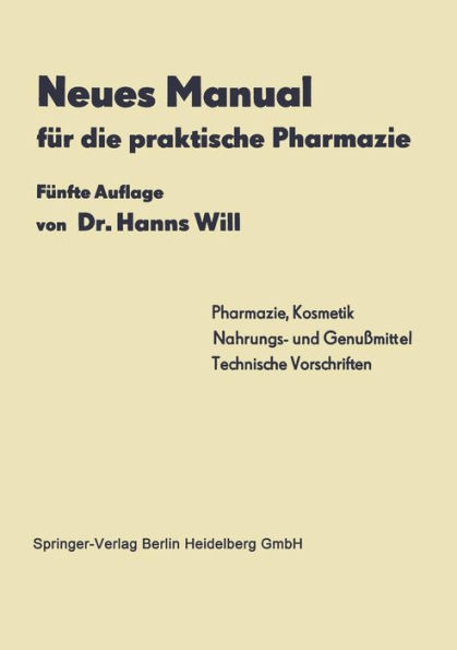 Neues Manual für die praktische Pharmazie