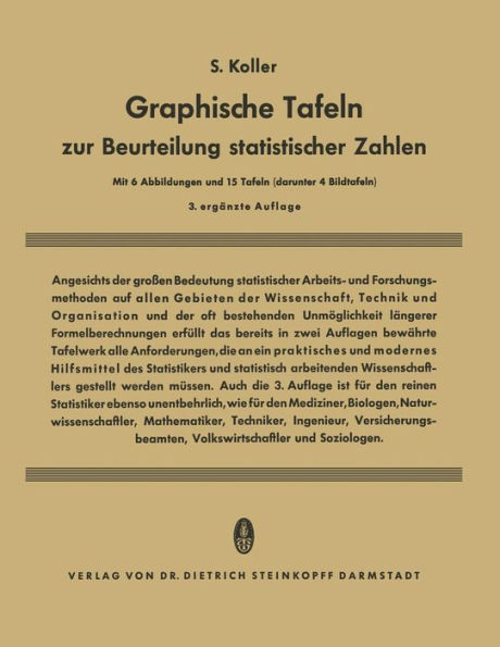 Graphische Tafeln zur Beurteilung statistischer Zahlen