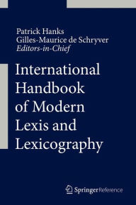 Title: International Handbook of Modern Lexis and Lexicography, Author: Patrick Hanks