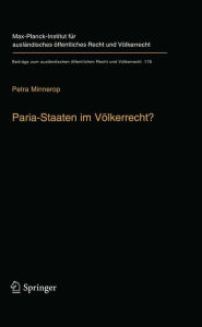 Title: Paria-Staaten im Vï¿½lkerrecht?, Author: Petra Minnerop