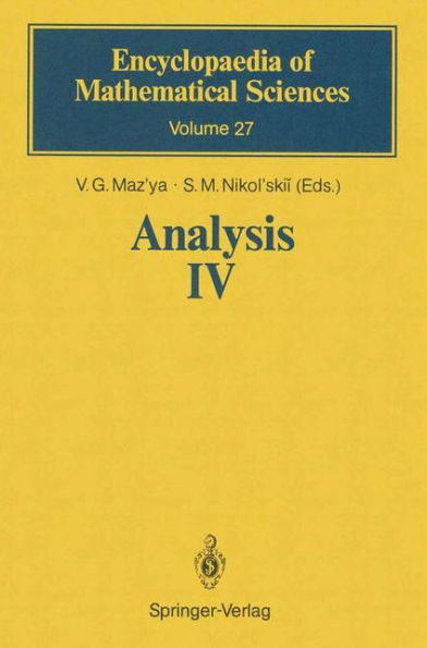 Analysis IV: Linear and Boundary Integral Equations