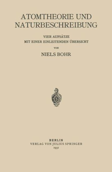 Atomtheorie und Naturbeschreibung
