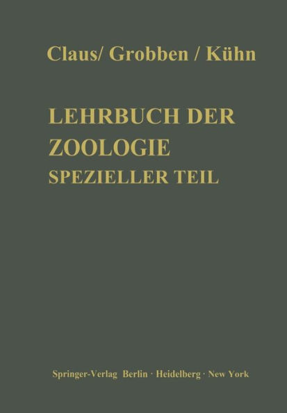 Lehrbuch der Zoologie: Spezieller Teil