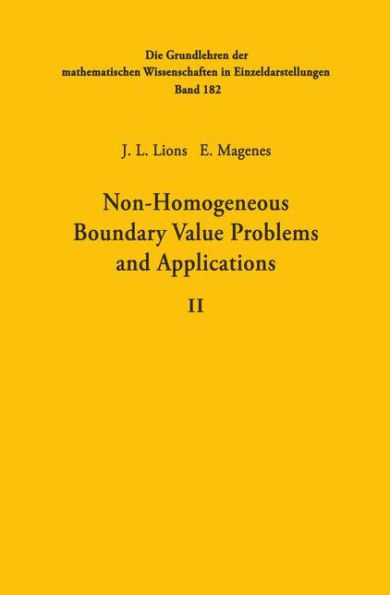 Non-Homogeneous Boundary Value Problems and Applications: Volume II
