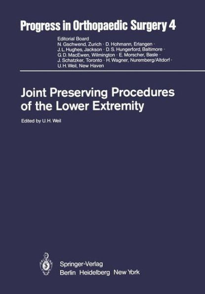 Joint Preserving Procedures of the Lower Extremity / Edition 1