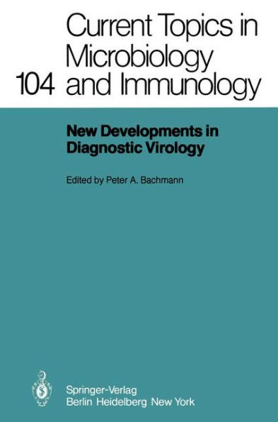 New Developments in Diagnostic Virology / Edition 1