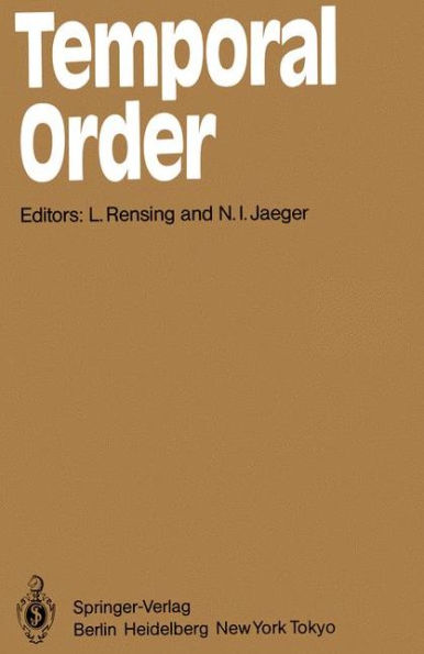 Temporal Order: Proceedings of a Symposium on Oscillations in Heterogeneous Chemical and Biological Systems, University of Bremen, September 17-22, 1984