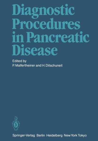 Diagnostic Procedures in Pancreatic Disease / Edition 1