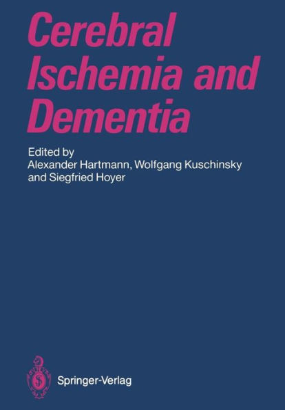 Cerebral Ischemia and Dementia / Edition 1