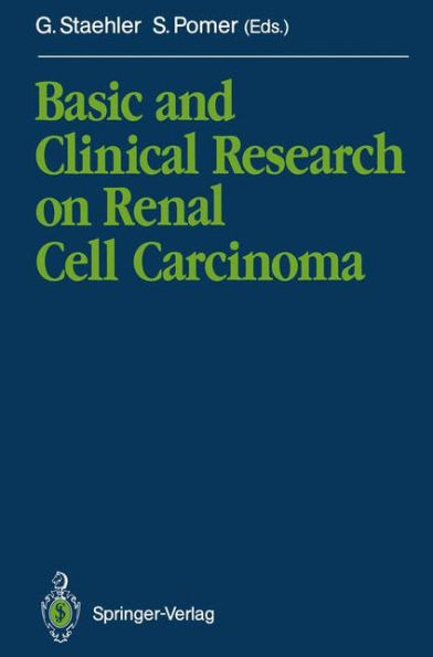 Basic and Clinical Research on Renal Cell Carcinoma / Edition 1