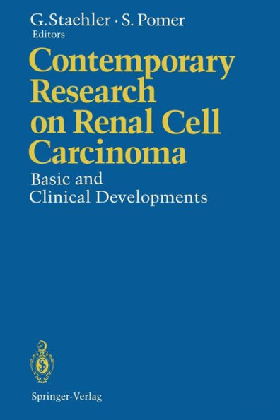 Contemporary Research on Renal Cell Carcinoma: Basic and Clinical Developments / Edition 1