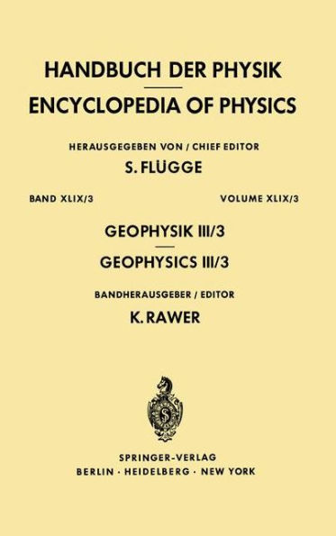 Geophysics III/Geophysik III: Part III/Teil III