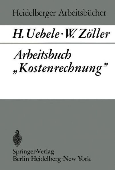 Arbeitsbuch "Kostenrechnung"