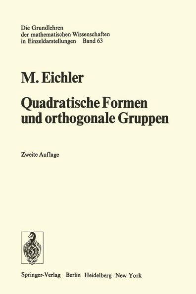 Quadratische Formen und orthogonale Gruppen