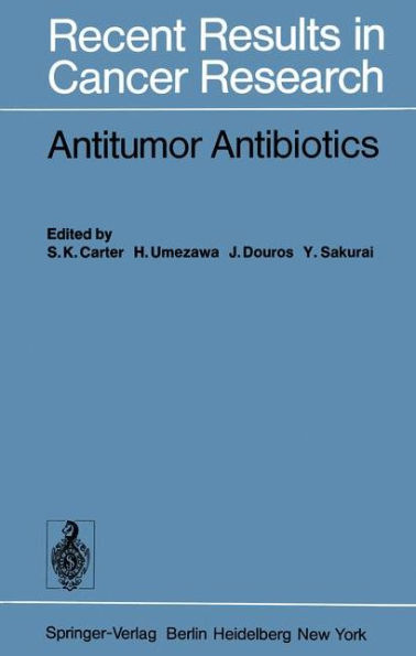 Antitumor Antibiotics / Edition 1