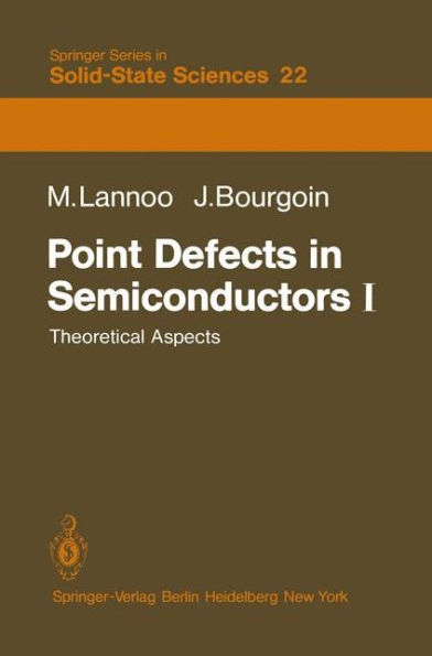 Point Defects in Semiconductors I: Theoretical Aspects