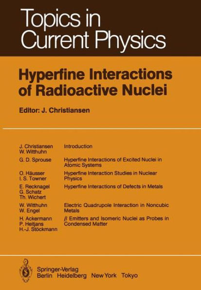 Hyperfine Interactions of Radioactive Nuclei