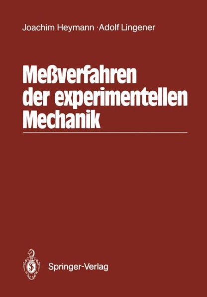 Meï¿½verfahren der experimentellen Mechanik