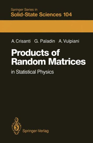 Products of Random Matrices: in Statistical Physics