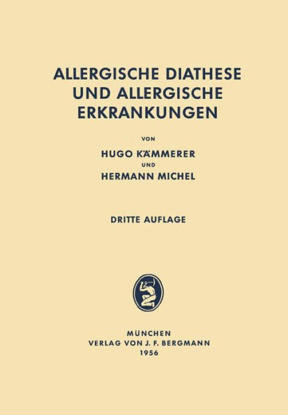 Allergische Diathese und allergische Erkrankungen / Edition 3