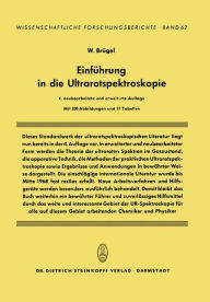 Title: Einführung in die Ultrarotspektroskopie, Author: W. Brügel