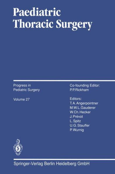 Paediatric Thoracic Surgery / Edition 1