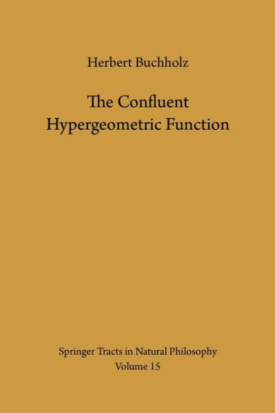 The Confluent Hypergeometric Function: with Special Emphasis on its Applications
