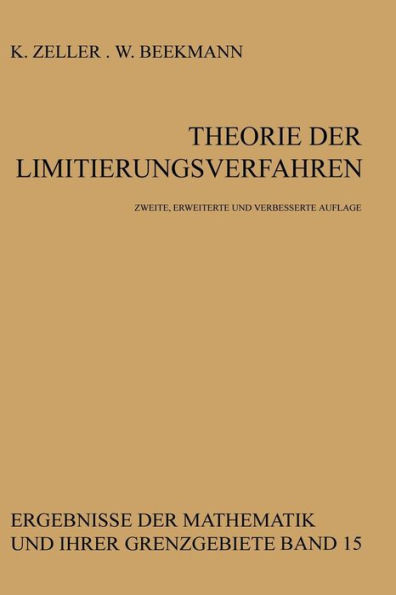 Theorie der Limitierungsverfahren