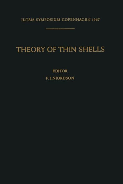 Theory of Thin Shells: Second Symposium, Copenhagen September 5-9, 1967