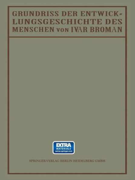 Grundriss der Entwicklungsgeschichte des Menschen