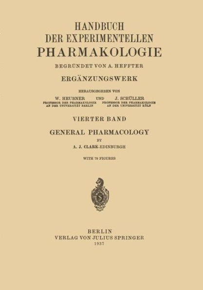 General Pharmacology / Edition 1