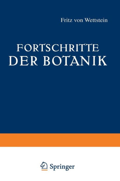Fortschritte der Botanik: Sechster Band