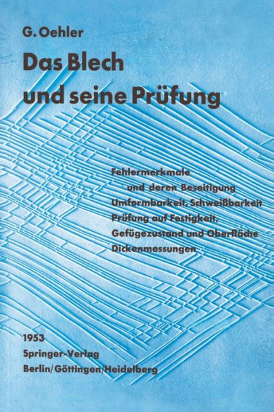 Das Blech und seine Prï¿½fung