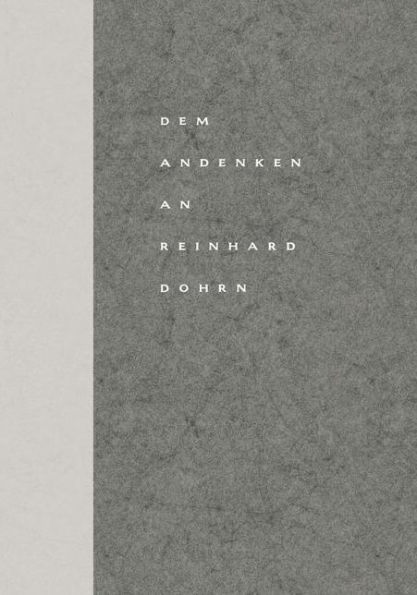 Dem Andenken an Reinhard Dohrn: Reden, Briefe und Nachrufe