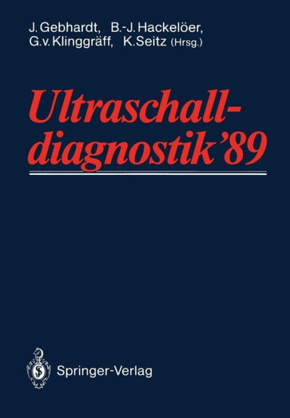 Ultraschall-diagnostik '89: Drei-Lï¿½nder-Treffen Hamburg