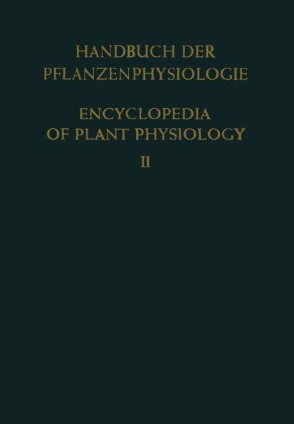 Allgemeine Physiologie der Pflanzenzelle / General Physiology of the Plant Cell