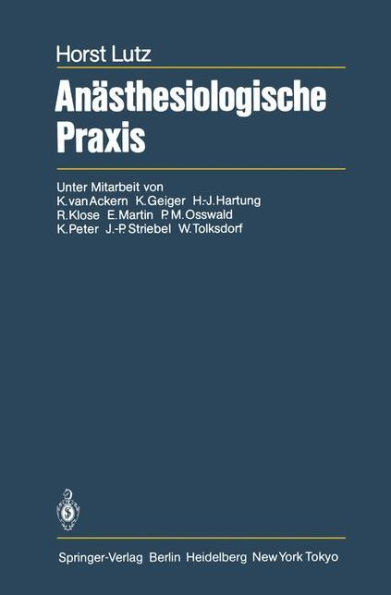 Anï¿½sthesiologische Praxis