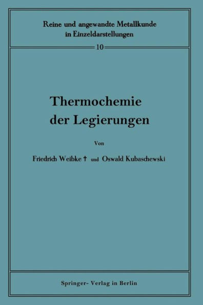 Thermochemie der Legierungen